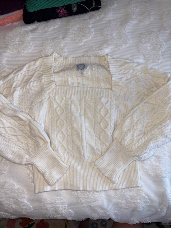 Francesca's Collections Sweaters - Classic Cable-Knit White Women's Sweater
